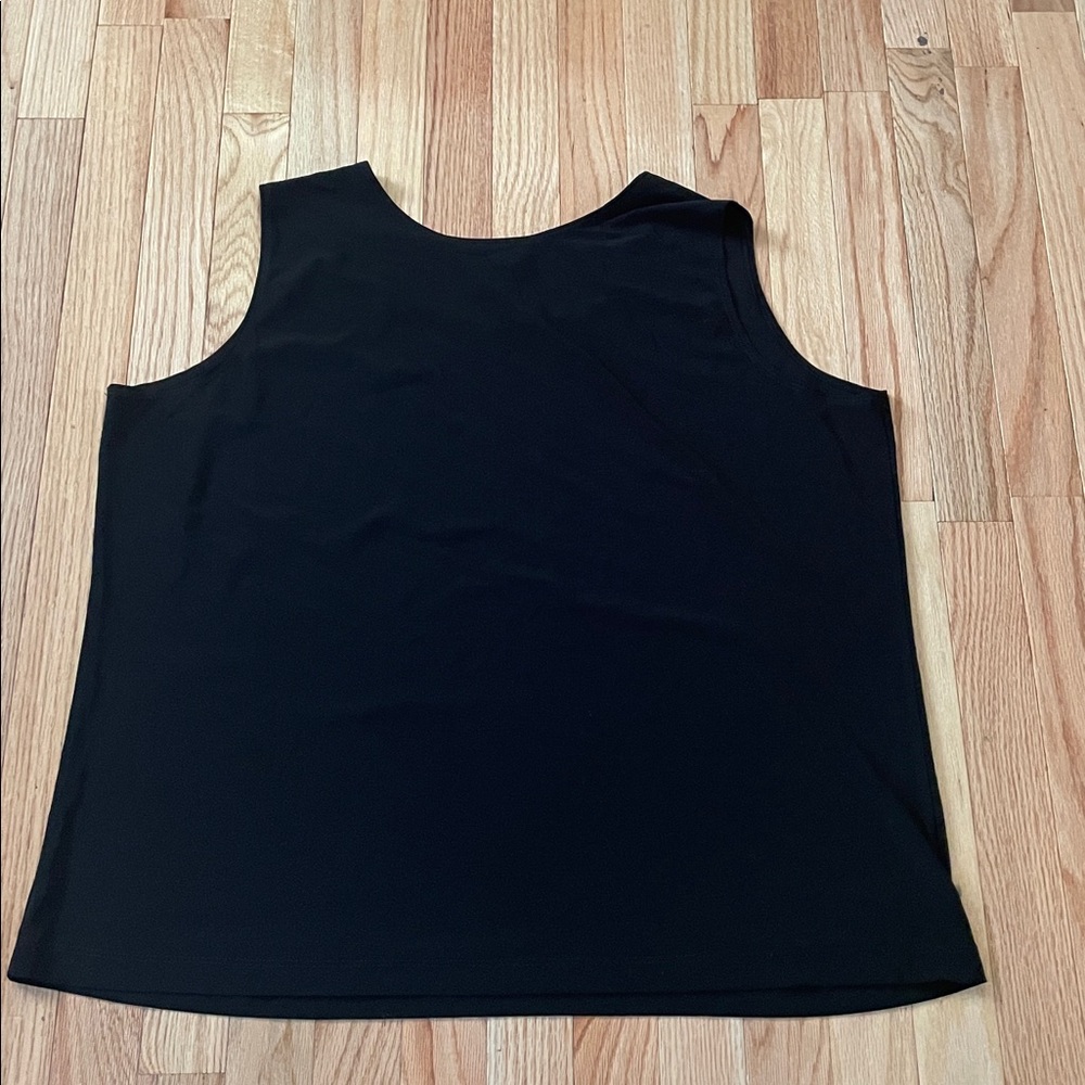 CSC Studio Sleeveless Top Womens 2X Black Minimalist Wardrobe Essential Travel - Picture 6 of 7